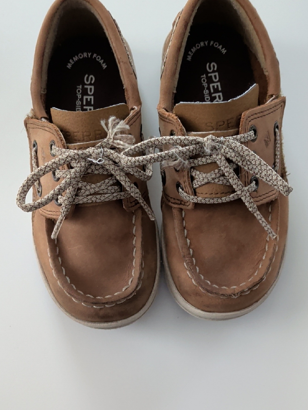 Sperry Tan Suede Moccasin-Style Boat Shoes